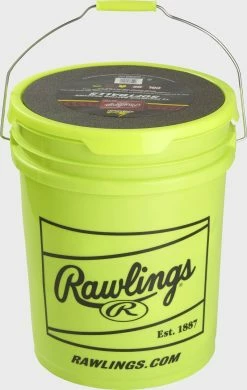 Rawlings 6 Gallon Bucket Of 12" Batting Practice Softballs, 12 Or 18 Balls