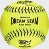 Rawlings NSA Official 12" Softballs, 3 Pack Or Dozen