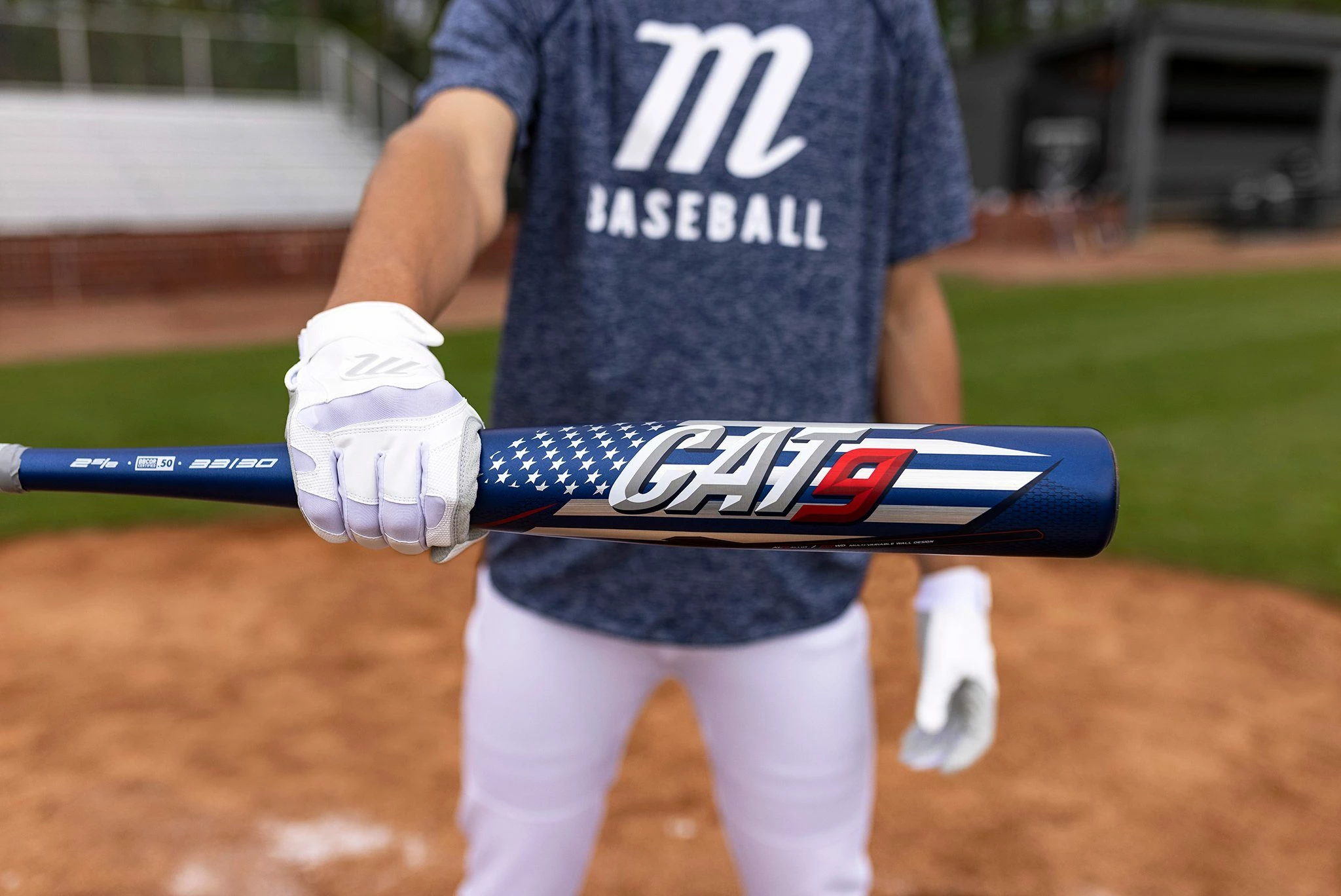 Marucci CAT 9 America BBCOR (-3) Baseball Bat: MCBC9A - Image 2