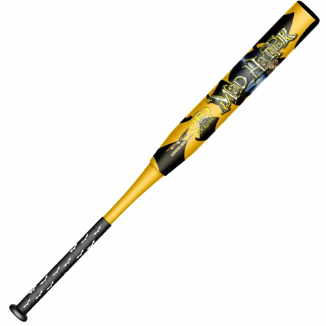 Monsta Athletics 2022 Monsta Mad Hatter "Gold" 12.5" USA/ASA Slowpitch Softball Bat: Collectors Edition - Image 2