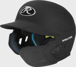 Rawlings Mach Right Handed Batting Helmet With EXT Flap, 1-Tone & 2-Tone